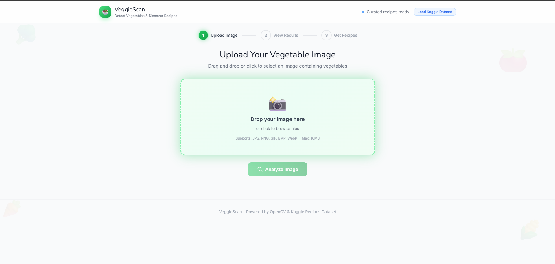 VeggieScan---Vegetable-Detection-Recipe-Generation